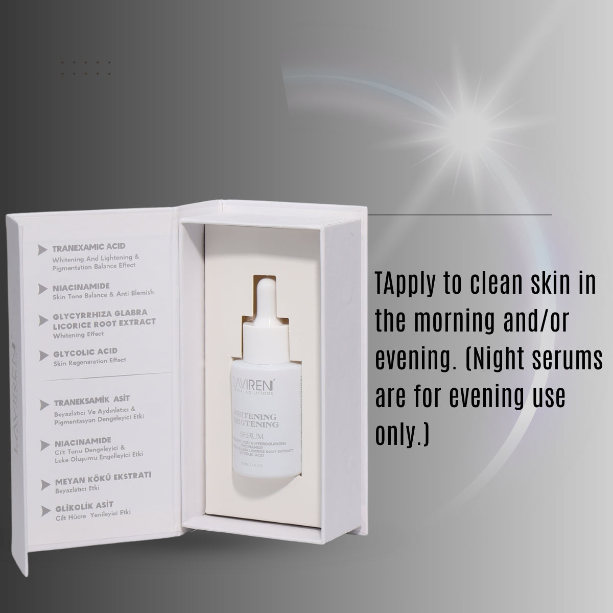 LAVIREN Whitening Brigtening Serum - EN 3