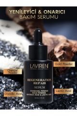 Cilt Yenileyici Ve Onarıcı Bakım Serumu Altın Tozu & Odun Kömürü & Glycolic Acid 30 ml